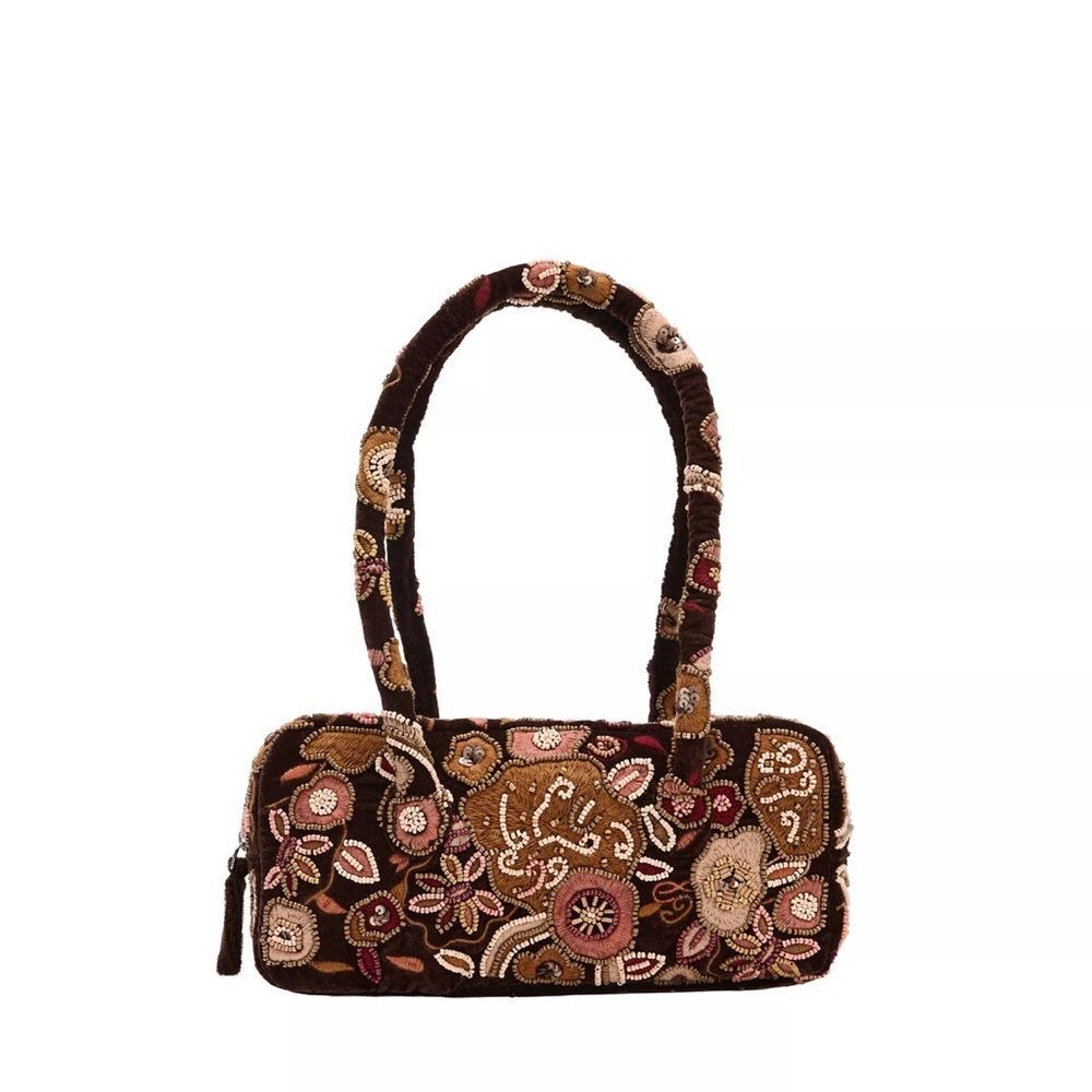ZARA EMBROIDERED SHOULDER BAG - Picture 7 of 7